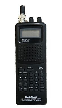 RadioShack PRO-70 Scanner 50 Channel Handheld Portable Receiver Model 20-130